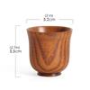 Handmade Tea Cup Natural  Solid Wood Reverse Edge Small Cup Delicate Simple Sour Date Wood Wine nd Tea Cups, Cool Cups