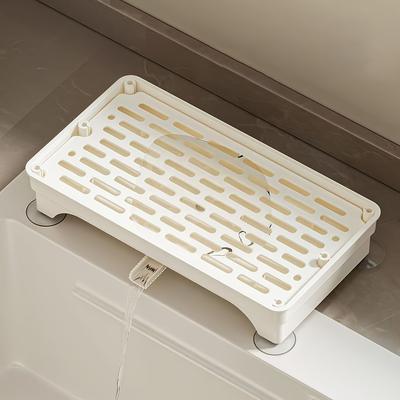 Vassoio scolapiatti, Vaschetta raccogli gocce per lavello piccolo, Vassoio scolapiatti abbastanza grande per piano di lavoro o tavolino.