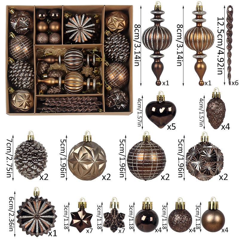 Retro Style Owl Christmas Tree Ornaments - Electroplated Painted Balls