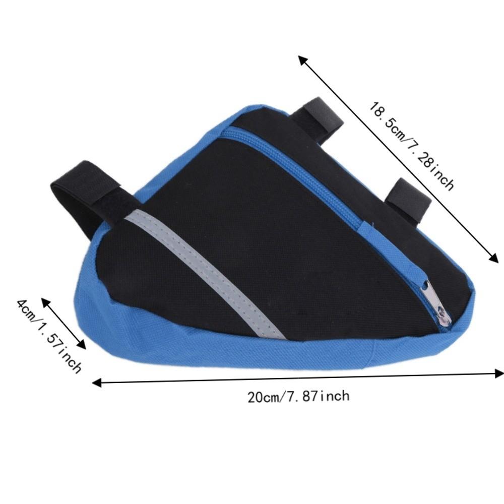 Quick Installation Bike Bag 600D Nylon Fabric Triangle Bicycle Bag  Folding Bike Use