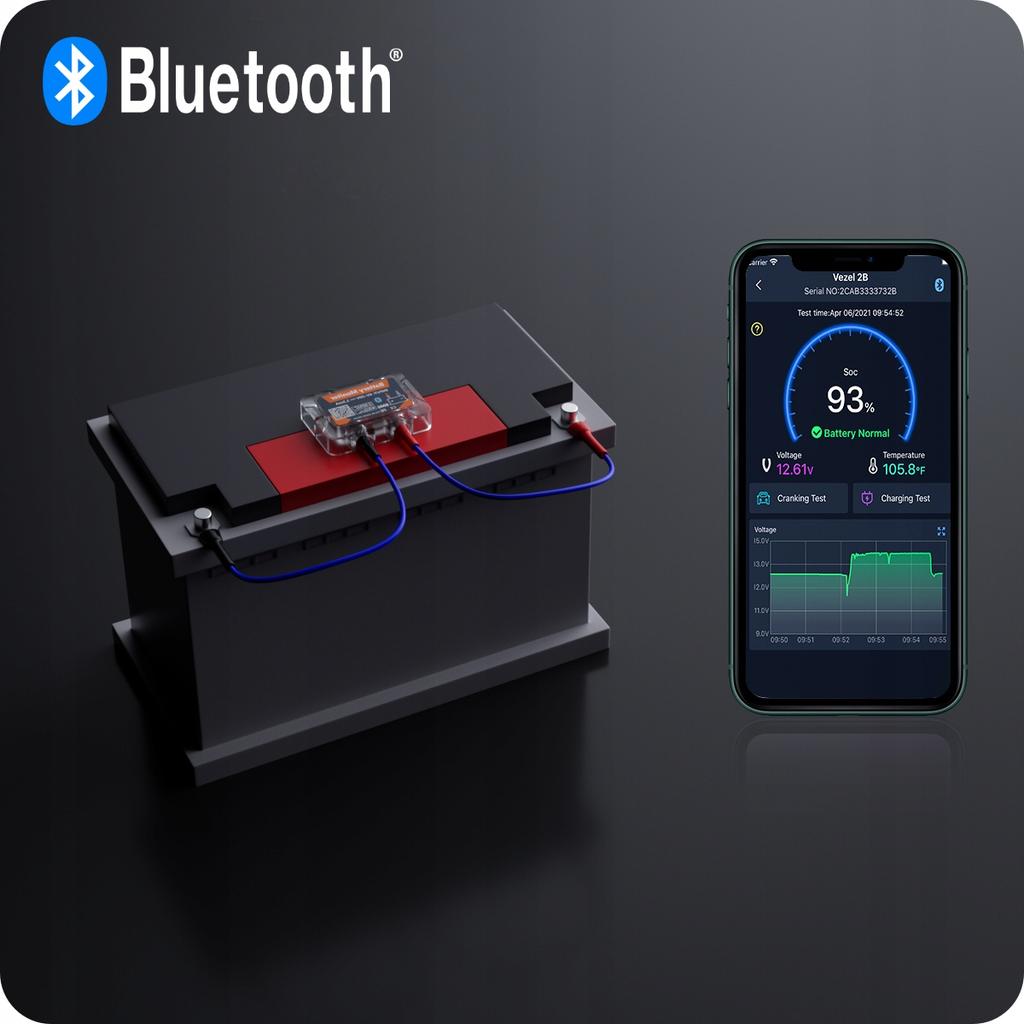 Tester Diagnostico Intelligente Batteria 6V 12V Bluetooth App
