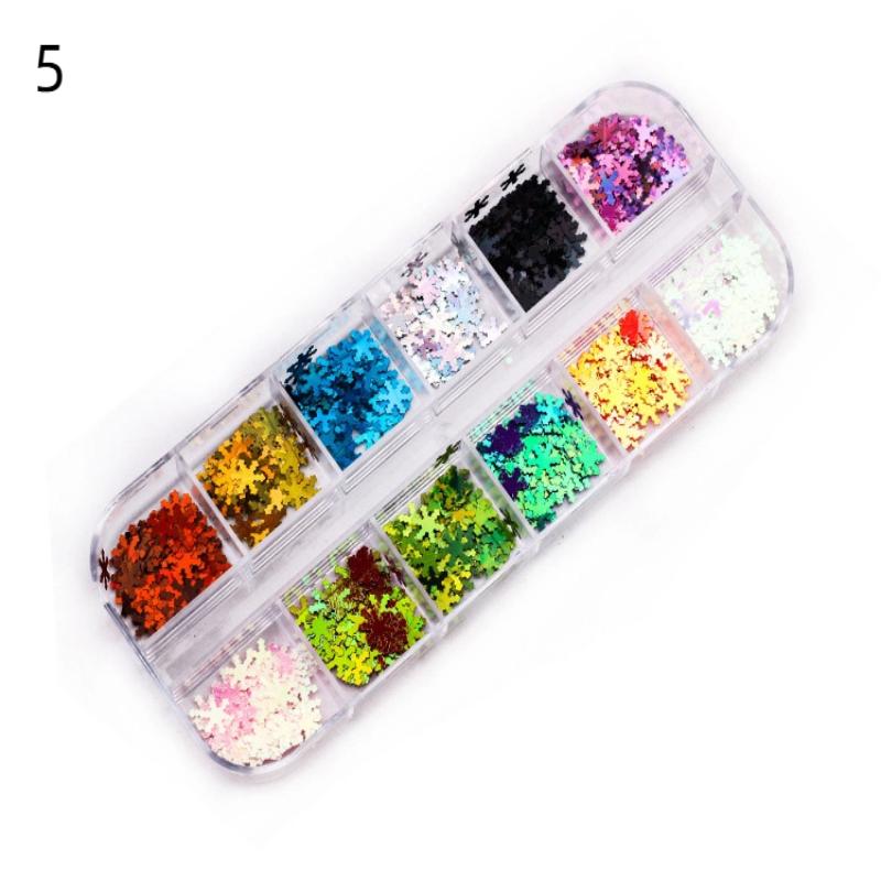 1 Box Halloween Ghost Pumpkin Shape Holographic Festival Glitter Sequins For Diy Making Art Craft Nail Decoration Accessories