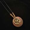 1PC Gift Ethnic Style Necklace Leaves Beaded Pendant Vintage Wooden Dress Long Chain Sweater Necklace Choker Owl
