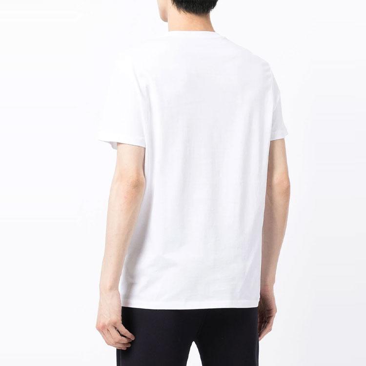 Armani Exchange Logo Print Casual Short Sleeve T-Shirt Men Tops White 3KZTAJ-ZJV5Z-1100