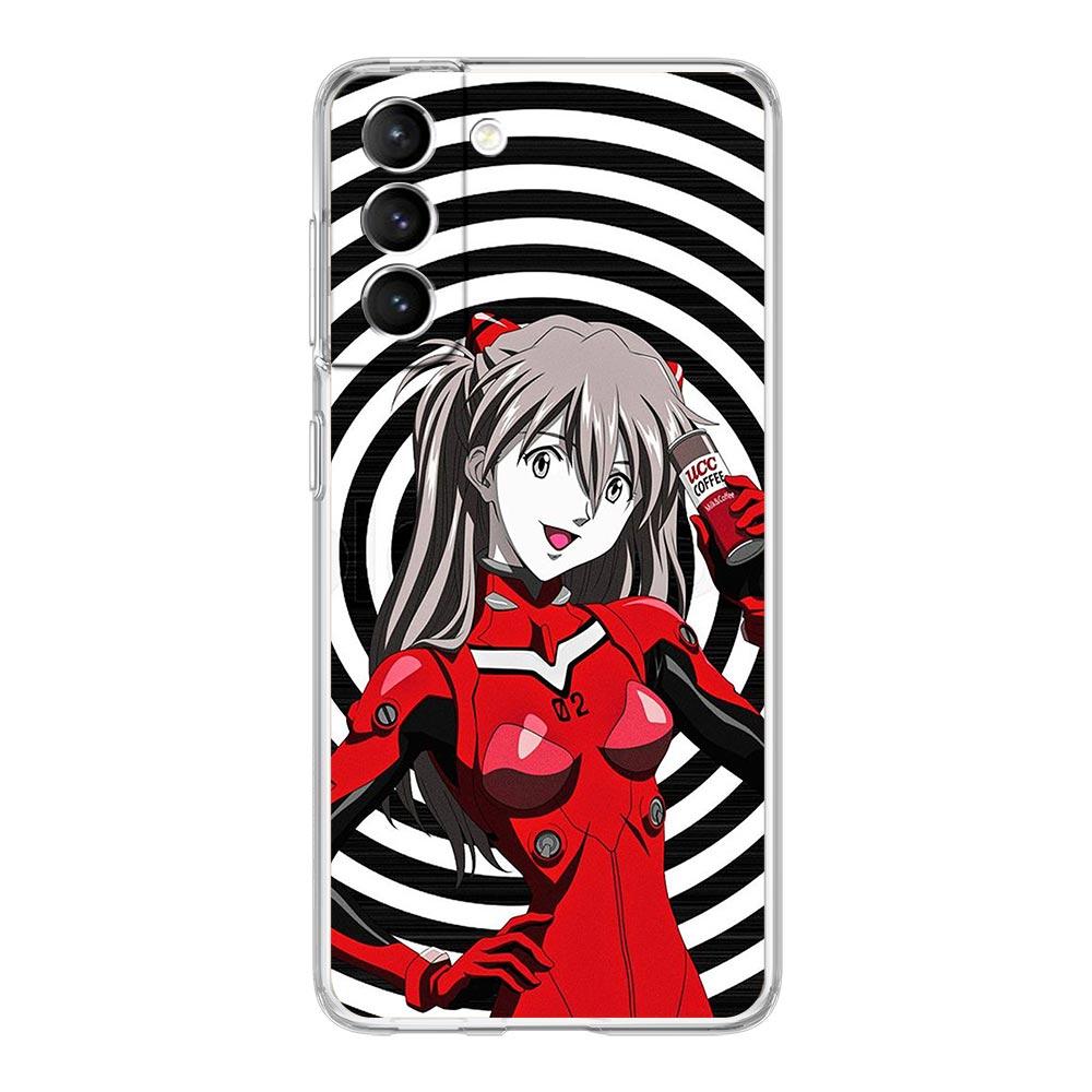 Neon Genesis Evangelion EVA-Telefonhülle für Samsung Galaxy S22 5G S20 Ultra S21 FE 5G S10E S9 S8 S10 Plus Note 20 10 Lite-Abdeckung