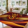Galatasaray FC Design Crystal Velvet Rug Soft Decorative Mat for Bedroom Entrance
