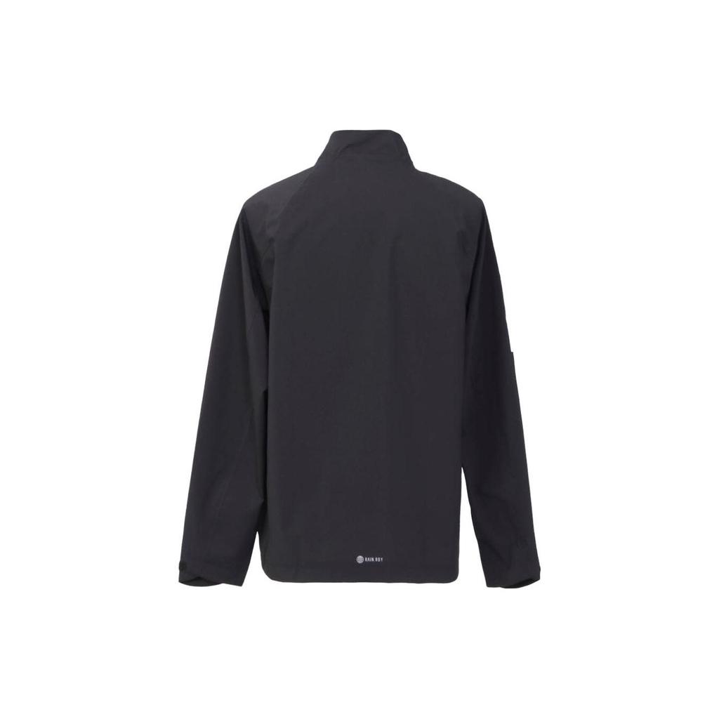 adidas Logo Print Stand Collar Jacket Set Men Jacket Black HS9978
