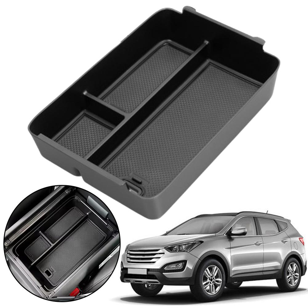 Car Storage BoxCar Armrest Storage Box For 24 HyundaSanta Fe Center Console Organizer Tray Car Interior Accessories B0B9