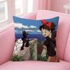Anime K-Kikis Movie D-Delivery Service-S Pillow Gift Home Office Decoration Bedroom Sofa Car Cushion Cover Case 45X45