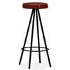 Tabourets de bar - VIDAXL - Cuir véritable et acier - Lot de 2 - Style industriel