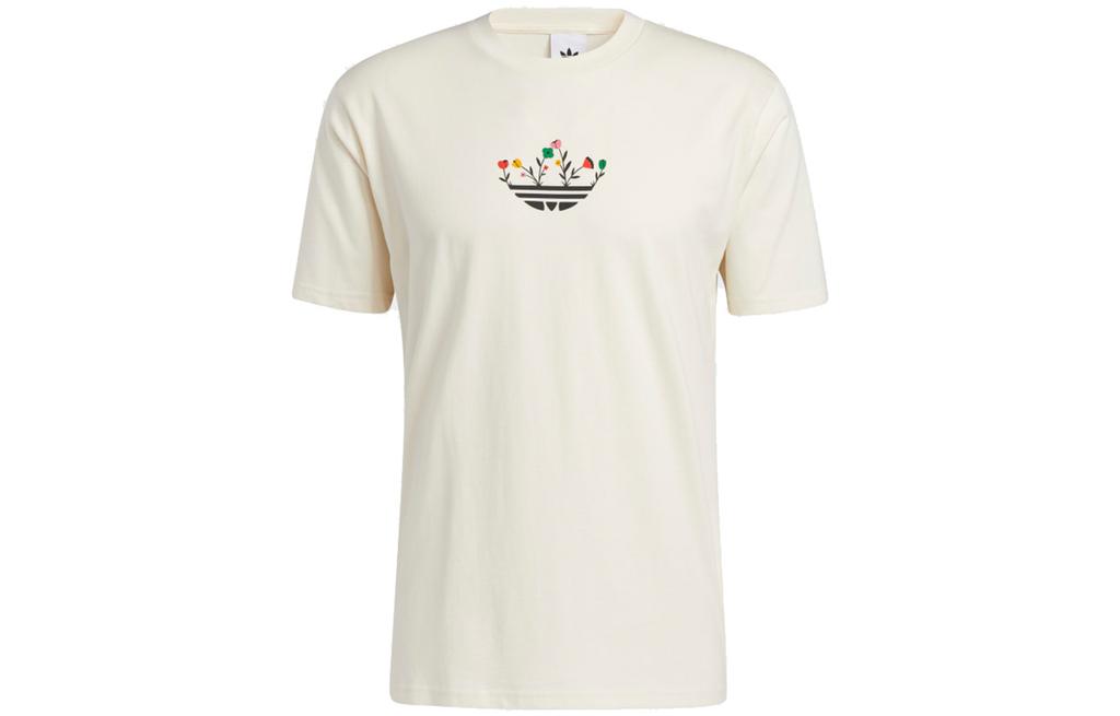 Adidas Originals Set in Sleeve T Shirt Men's Ecru H32305