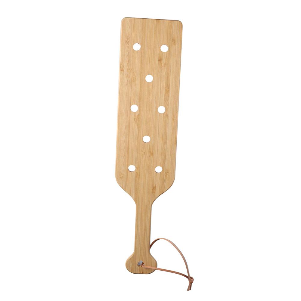 Glatzes Holzholz Paddel Holzlöcher Luftstromlöcher Holzpaddel Holzhandwerk