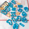 Large 0-9 Numbers Letter Cookie Cutter Molds Plastic 3D Pressable Biscuit Fondant Stamps DIY Birthday Cake Decorations