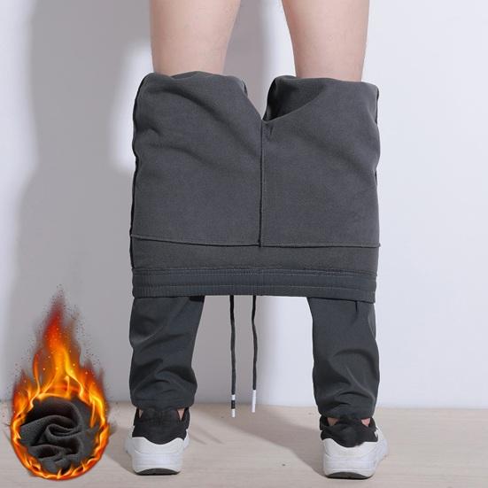Pánské Podzim Zima Silná teplá fleecová podšívka Kalhoty Pružný pas Stahovací šňůrka Kapsy na zip Větruodolná Vodotěsná Turistika Trekking Kempování Lyžování