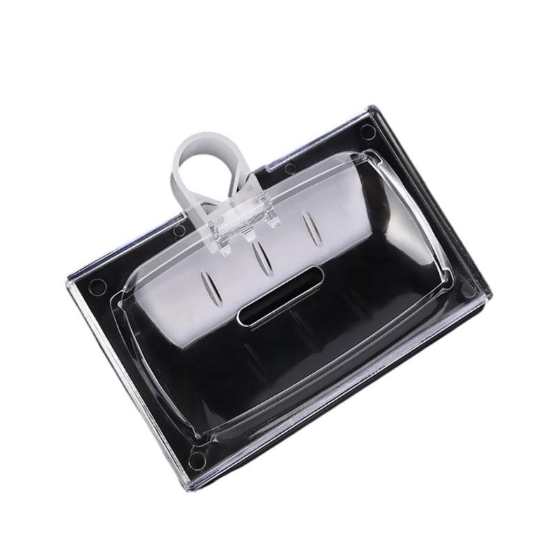 Clear Plastic Soap Dish With Not Slip Base Modern Bathroom Planner Ventilation Cavities For Quick Drying Easy To Clean Permanent Plan