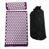 2pcs Body Massager Cushion Mat Relieve Acupressure Yoga Pad Pillow Set Purple