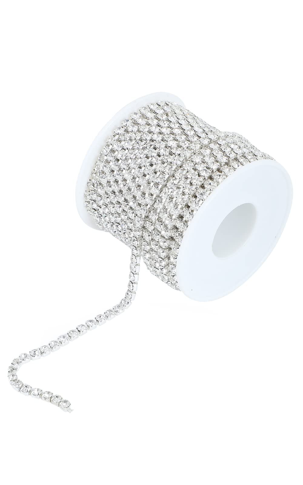 

LuceLuce Стразовая Бриллиантовая Цепочка из Камней Серебристый Кристалл Бриллиантовые Аксессуарные Детали [Толщина 2,5 мм, Длина 10 м]