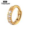ASTM f136 Titanium Piercing Hinged Segment Septum Hoop Nose Rings Clicker Ear Cartilage Tragus Helix Conch Body Jewelry Earrings