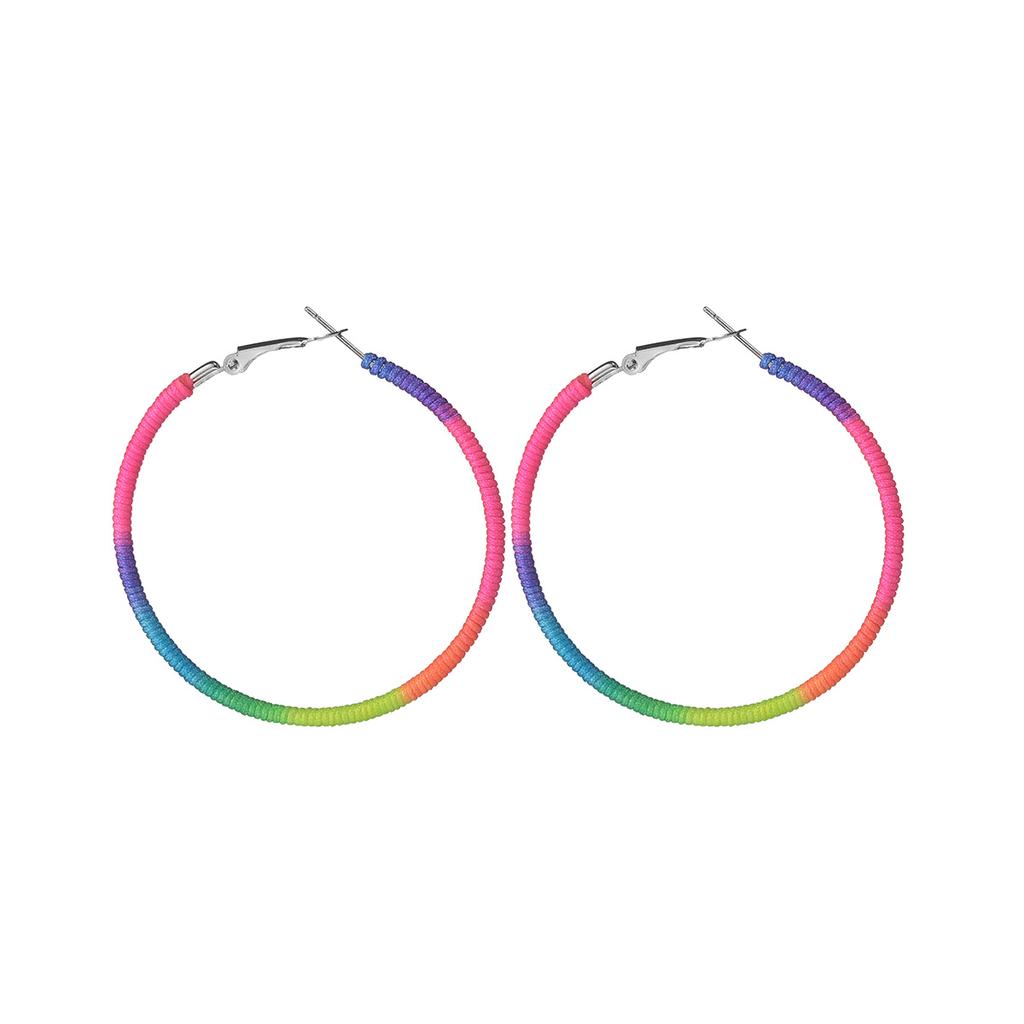 Cartoon Sweet and Cute Colorful Rice Ball Mushroom Pendant Geometric Circle Earrings Women's Jewelry Gift Clothing Accessories