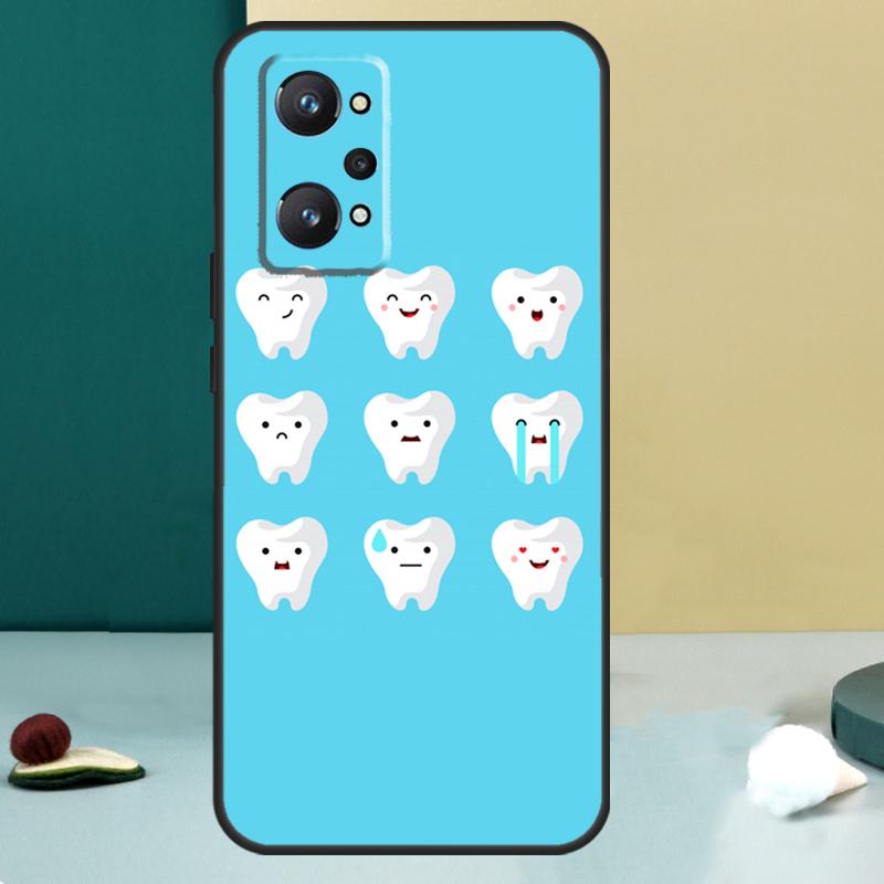 

Мультяшный Стоматолог Зубы с Коронками Для Realme 14 13 Pro Plus 10 11 12 GT 5 6 6T GT7 Pro C61 C55 C53 C51 C21Y C25S C75 C67 Чехол Realme C67 4G