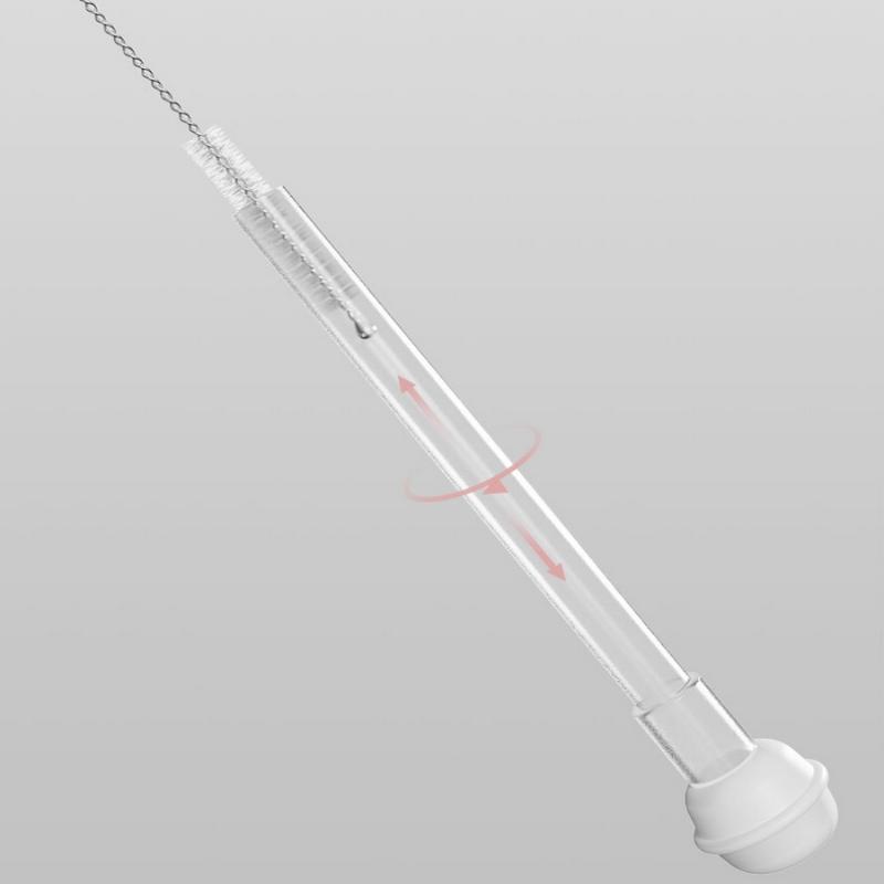 6-in-1 Silikonflaschenbürsten-Set Reise-Abtropfgestell Reinigungsstrohhalm Multifunktion Langer Griff Babyflaschenbürste