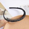 Non-slip Toothed Rhinestone Hair Hoops Elastic Comfortable Headbands Fashion Hair Accessories for Women Wedding Bridal