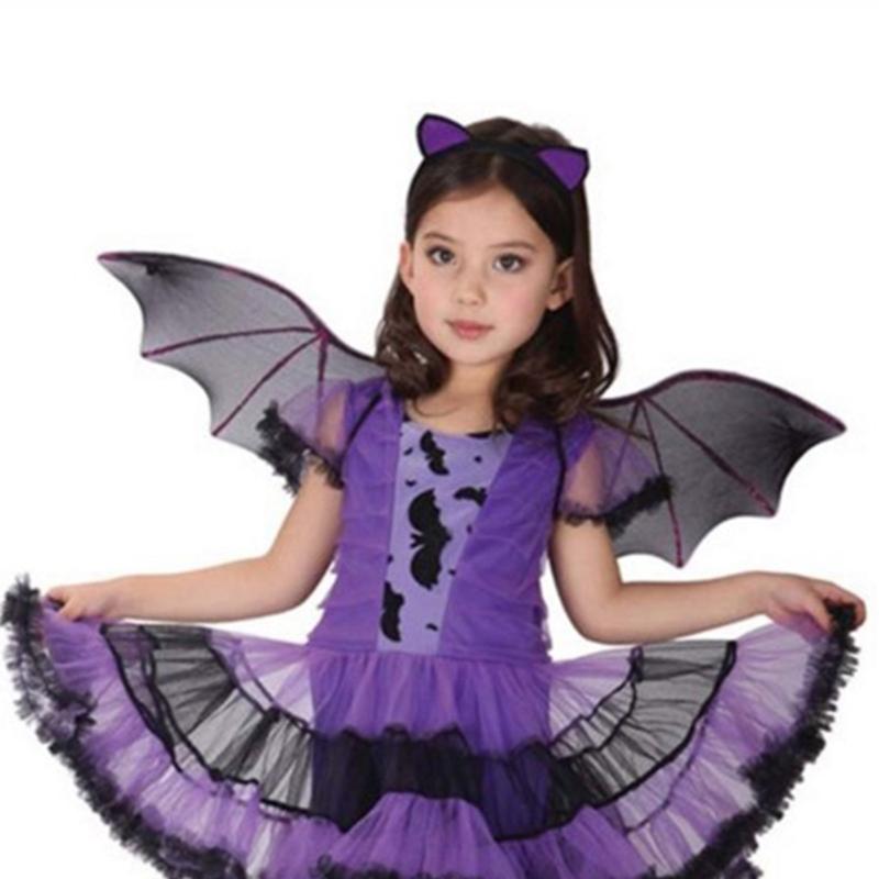 Halloween Bat Wings for Kids,Glitter Bat Wings Cosplay Bat Wing Costumes Halloween Cosplay Devil Wings for Boys Girls