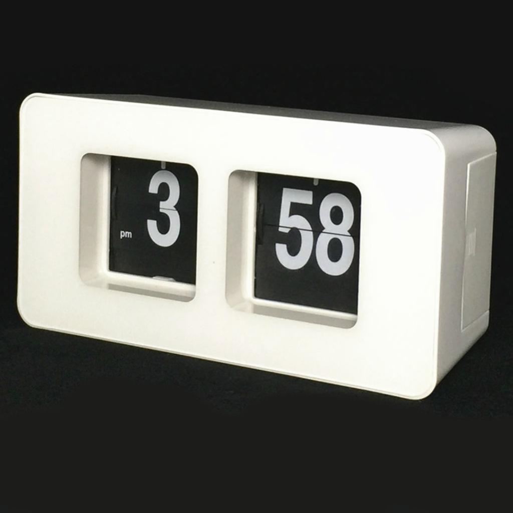 Classic Retro Vintage Auto Flip Clock Internal Gear Operated for Bedroom Home Decoration Digital Auto Flip Down Desk Table Clock