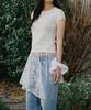 Ridge Sparkly Asymmetric Wrap Skirt (2 Colors)