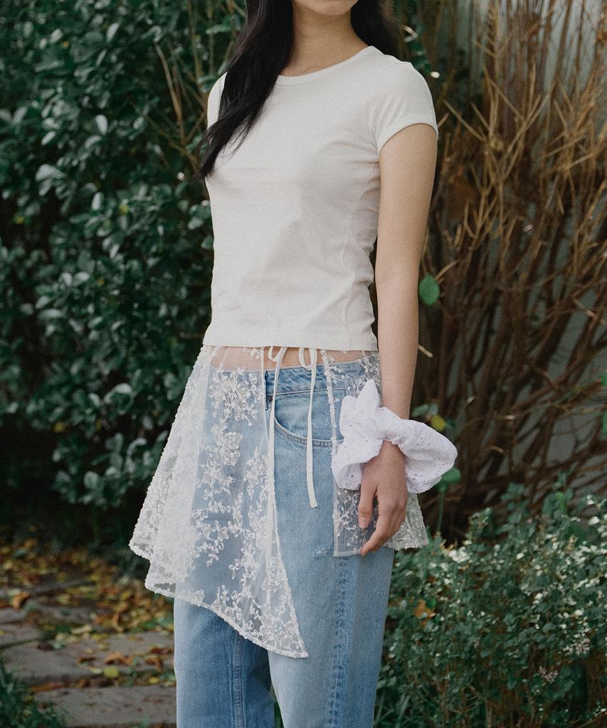 Ridge Sparkly Asymmetric Wrap Skirt (2 Colors)