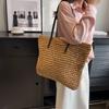 Handwoven Large Capacity Straw Tote Bag for Women - Spring/Summer Shoulder Bag for Commute & Beach