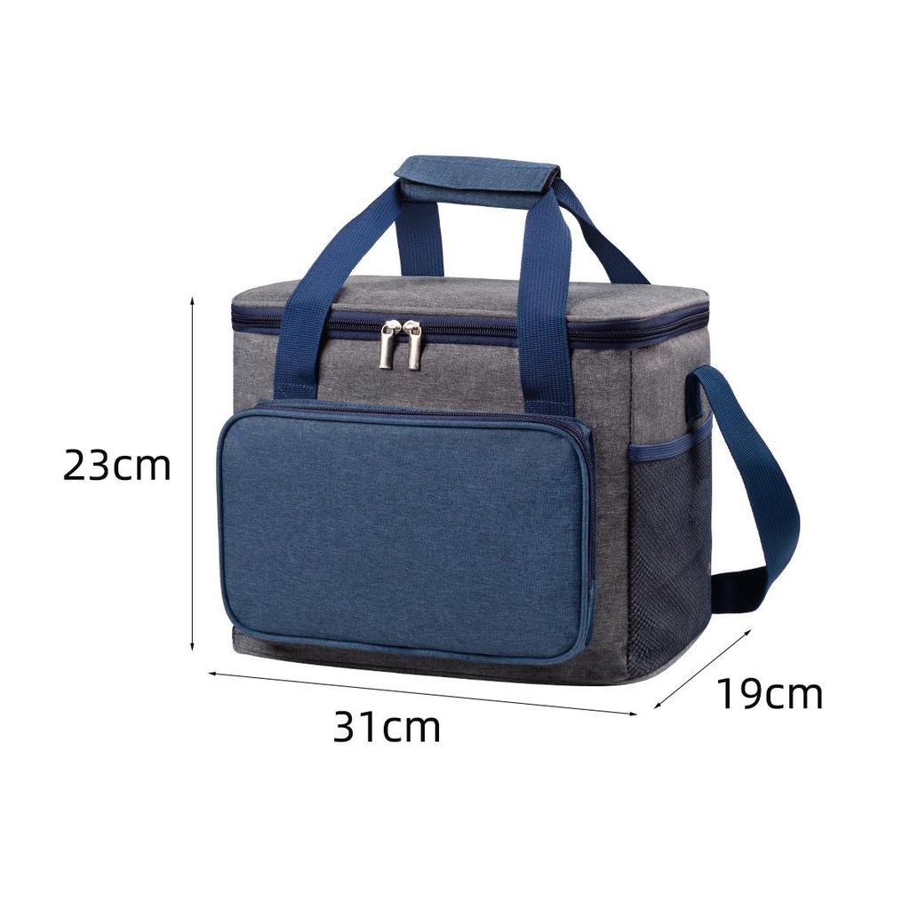 Large Waterproof Insulated Picnic Bag - Oxford Cloth, Portable, Thickened for Outdoor Use