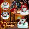 3D Santa Claus Calendar Paper Carving Art Memo Pads Desk Calendar with Lights