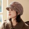 Rabbit Fur Blended Knitted Ear Protector Children Autumn and Winter Elegant Temperament Wool Cap Showing Face Small Windproof Cap