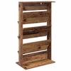 Magazine Rack with Shelf Reclaimed Wood Look 70 x 41 x 126 cm Engineered Wood