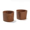 PU Leather Glass Bottle Leather Case Non-slip Portable Water Cup Cover Thickened Heat Insulation Accessories for Hiking Camping