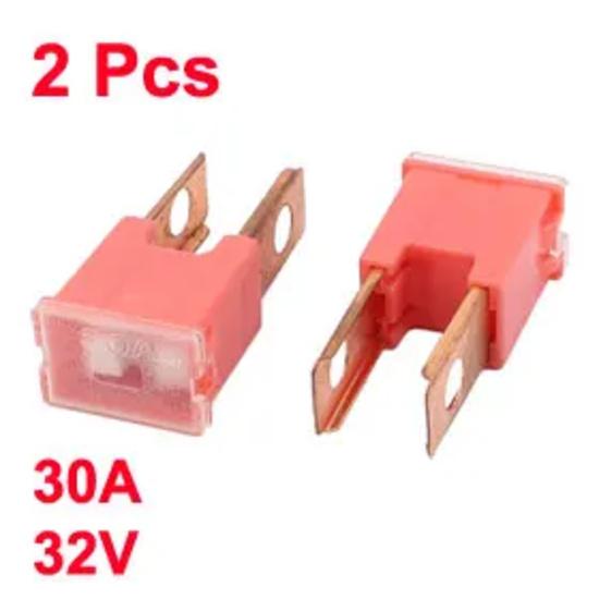 X Autohaux Auto Car 100A 60A 40A 30A 32V Male Pal 2 Straight Blade Slow Blow Fuse 2 Pcs 50A Female PAL 2 Terminal Slow Blow Fuse