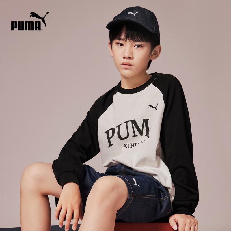 Puma Kids  Letter Print Long-Sleeve T-Shirt 130cm