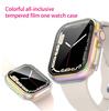 NEW PC Colorful Watch Case Built-in Tempered Glass for Apple Watch 45mm 40mm 44mm 41mm IWatch Series 9 8 7 6 SE 5 Coverage Cover