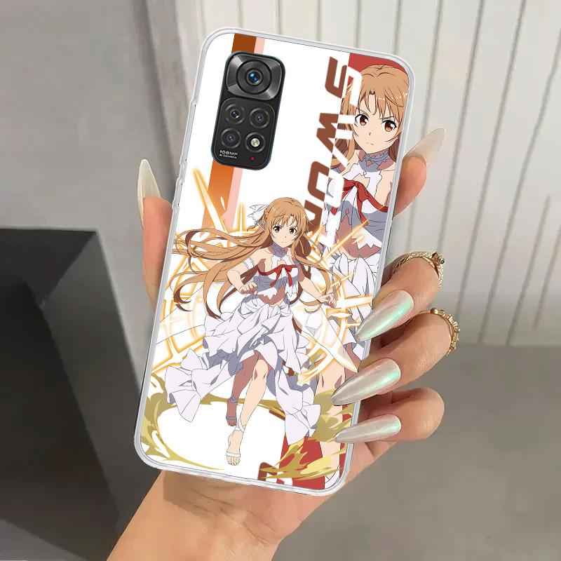 Anime Sword Art Online SAO Phone Case for Xiaomi Redmi Note 15 14 14S 13 12S 12 Pro 11S 11 Plus 11T 11E 10S Soft Funda Print She