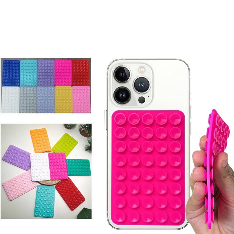1Pc Backed Adhesive Sucker Pad For Fixed Pad 40 Double Side Silicone Suction Pad For Mobile Phone Fixture Suction Cup