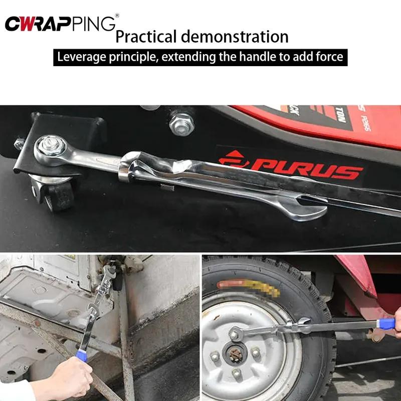 Wrench Extender Tool Bar Universal Torque Adaptor Wrench Extension Torque Amplifier Spanner Extender for Home Car Repair Tool