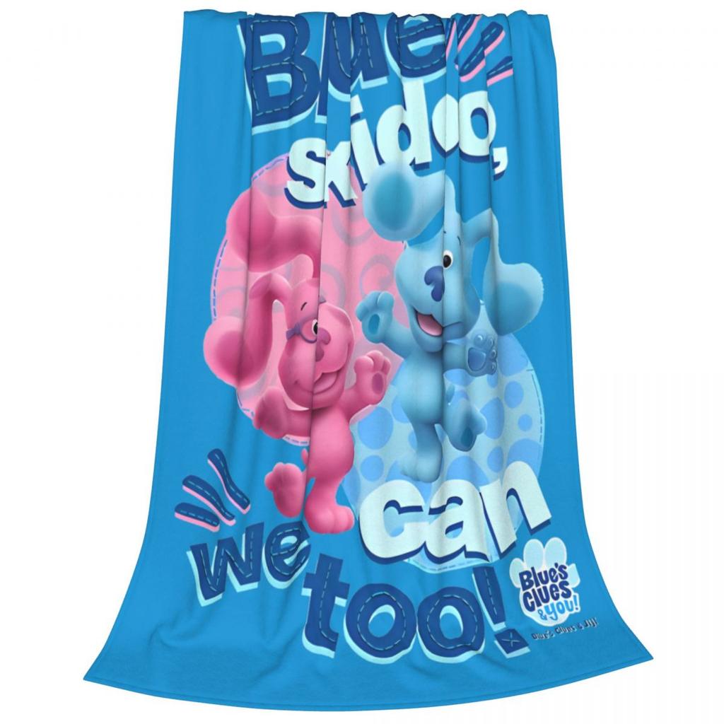 Blues Clues Cartoon TV Show Blanket Flannel Funny Warm Throw Blanket for Bedspread Winter