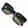[What Say] CLASSIC Television Cut Frame Sunglasses, Colored Lenses, Clear Lenses, Fashion Glasses, UV400, Men's & Women's, No Accessories (Lime
