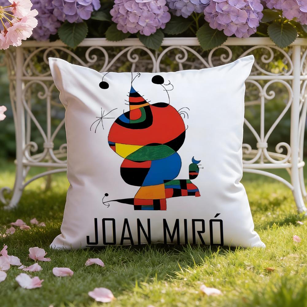 J-Joan M-Miros Art Cushion Cover Home & Car Dual-Scene Pillow Cover: Reversible for Premium Comfort