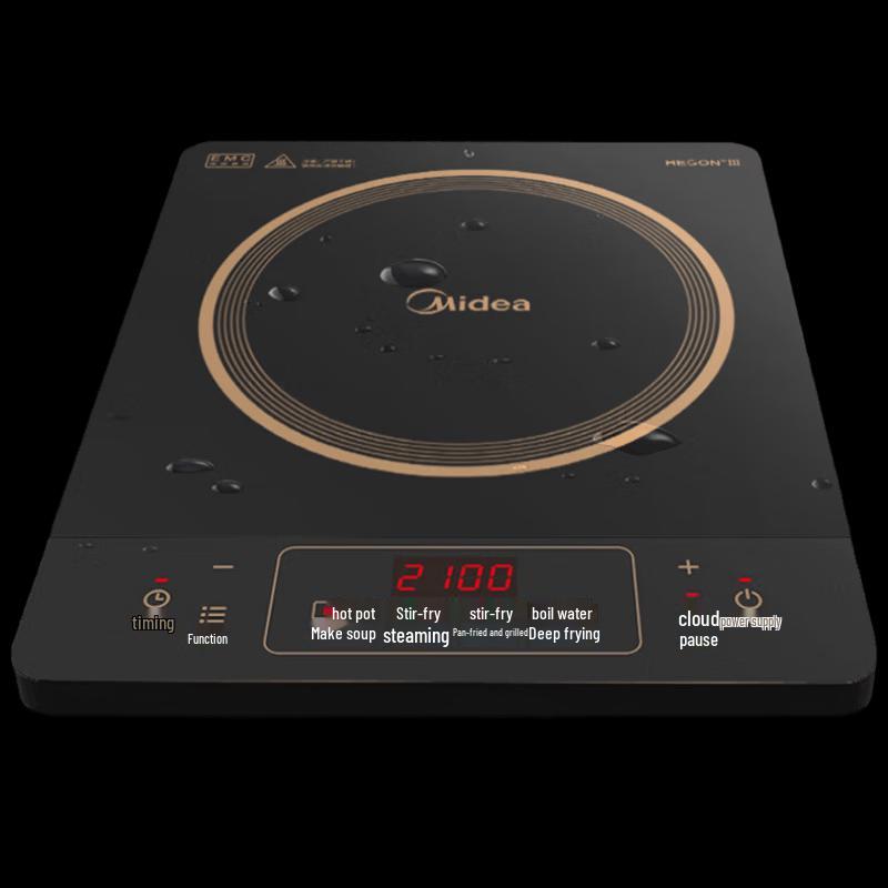 Midea 2100W Induction Cooktop with Touch Control CN plug (adapter included)