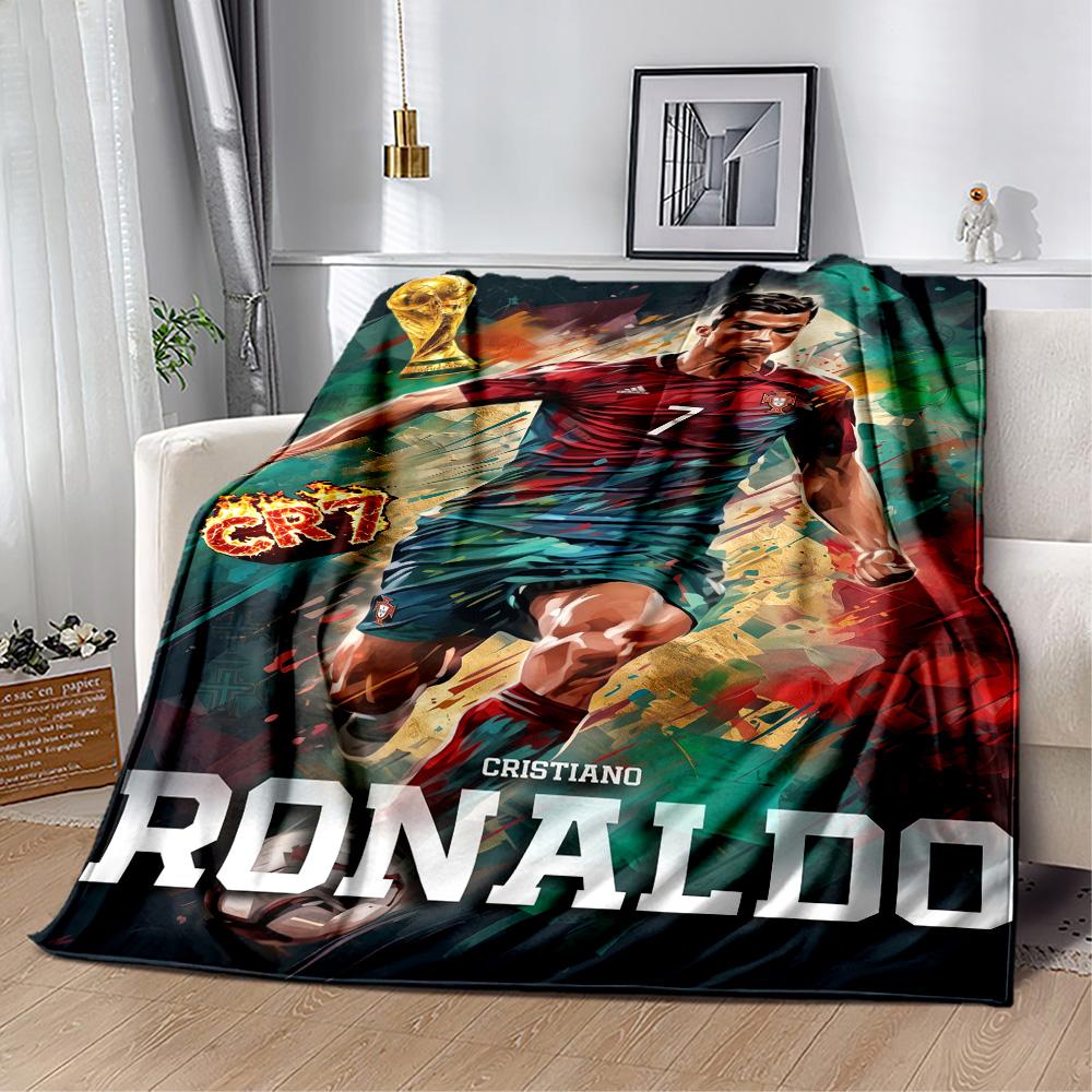 Cristiano Ronaldo 108 Blanket Soft Warm Cozy Suitable for Bed Livingroom Bedding Four Seasons Multipurpose Stylish Decor
