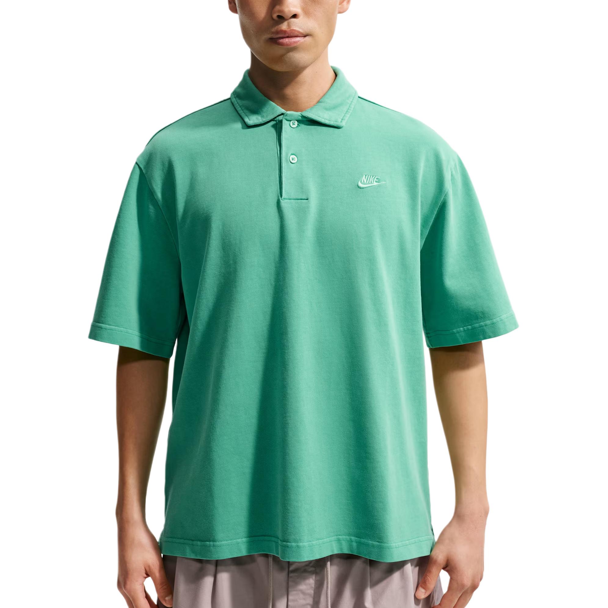 Nike Sportswear Club Loose Fit Knit Short Sleeve Polo Shirt Men tops IF0732-365 L
