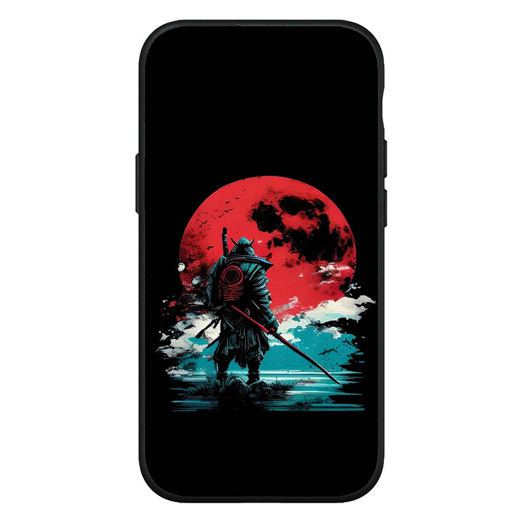 Cover for iPhone 16 15 Xiaomi Redmi Note 14 13 12 11 Pro Max 16e Samsung Galaxy S25 S24 S23 Moto OPPO Huawei Ninja Bushido Samurai Yin Yang Phone Case