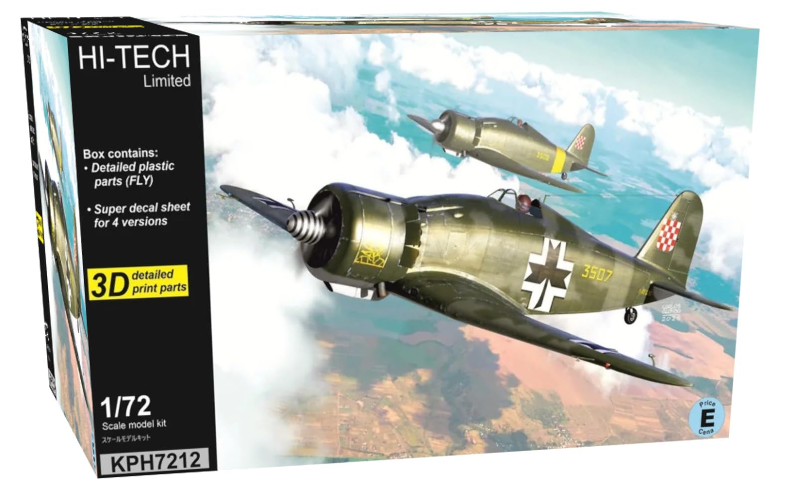 

KP Model Scale Limited Edition Fiat Freccia Special Marking Plastic Model Kit KPMH7212 1/72 Hi-Tech G.50bis (Airplane)